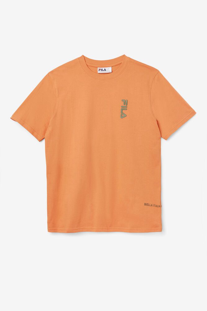 Fila Deckhand Orange T-Shirt Mens - NZ 58276-HBDK